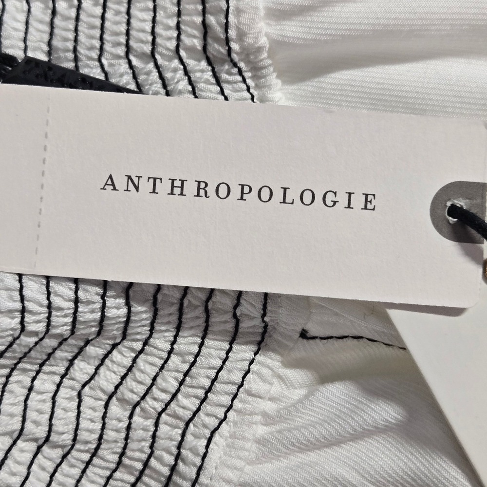 Anthropologie NEW TRACY REESE Strapless MISCHSA Dress White Pockets NWT $298 - Picture 14 of 16